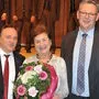 Bürgermeister Siegfried Ronacher, Jubilarin Martha Pernusch und Vizebürgermeister Christian Potocnik (von links)