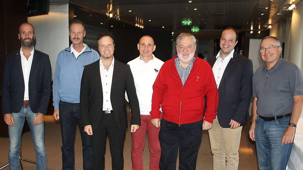 Florian Peterstorfer (OöEHV-Vizepräsident), Peter Andrecs (NöEHV), Michael Herzog-Löschnig (KEHV-Verbandskoordinator), Andreas Ösze (WEHV), Kurt Eschenberger (StEHV), Andreas Fussenegger (VEHV), Helmuth Mayer (SEHV)