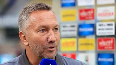 WOLFSBERG,AUSTRIA,21.MAY.24 - SOCCER - ADMIRAL Bundesliga, Europacup play off, semifinal, Wolfsberger AC vs FK Austria Wien. Image shows head coach Manfred Schmid (WAC). Photo: GEPA pictures/ Mario Buehner-Weinrauch
