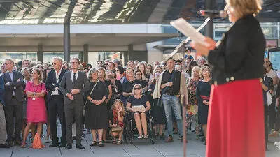 Ekaterina Degot bei der Eröffnungsrede
