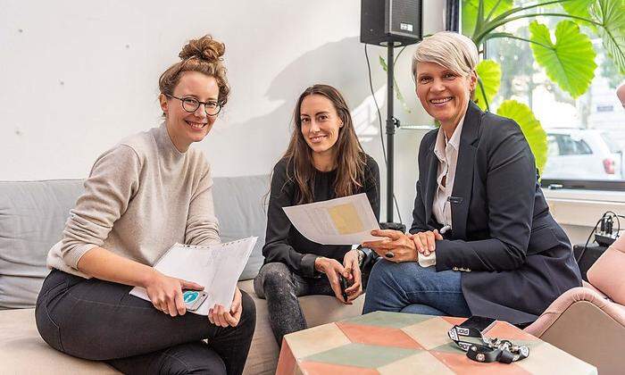 Klaudia Bachinger, Carina Roth und Susanne Stuppacher