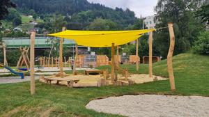 Der neue Spielplatz unweit der Toni-Schruf-Volksschule ist fertiggestellt