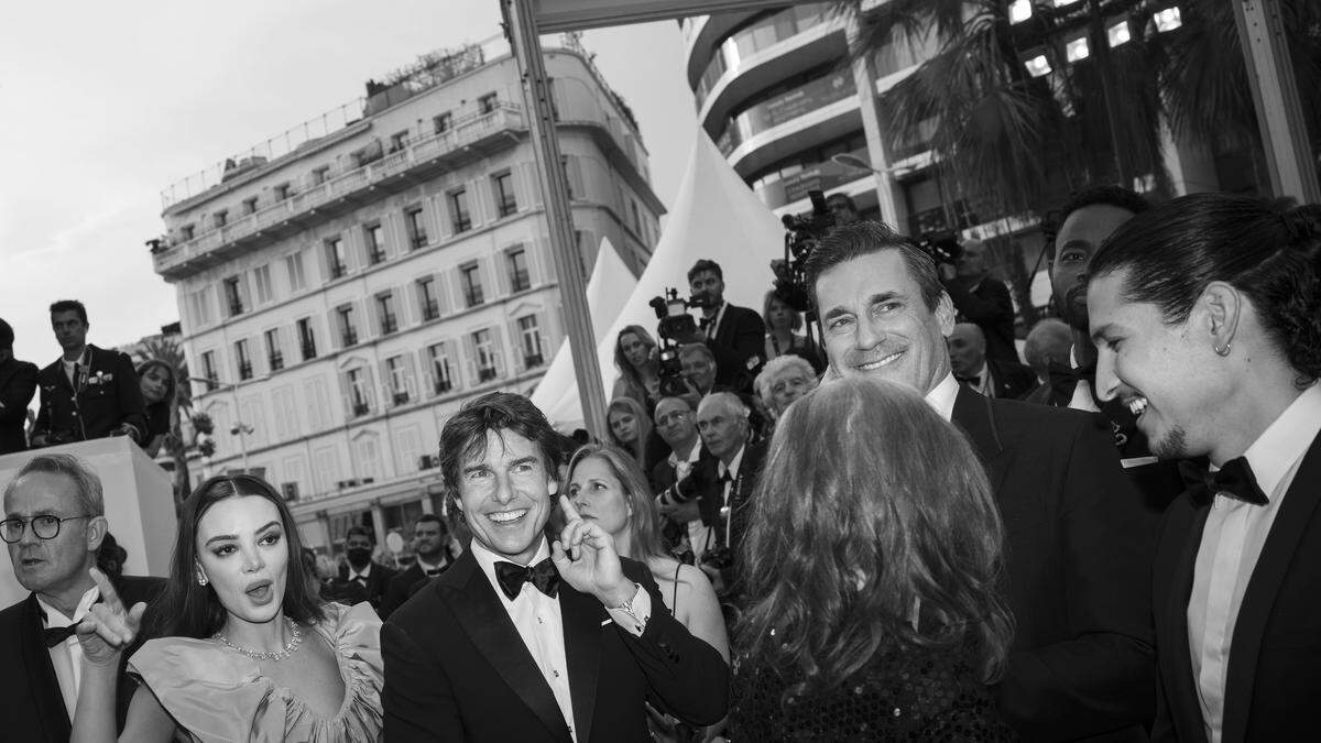 Tom Cruise (hier bei der Premiere von Top Gun in Cannes) darf sich über einen Kassenrekord freuen