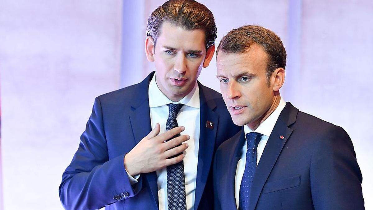 Kurz und Macron