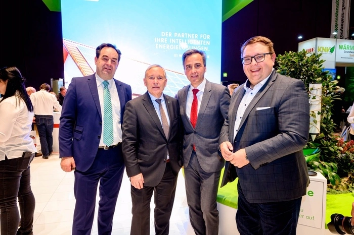 Live dabei: Messe Vorstand Armin Egger, Vorstandssprecher der Energie Steiermark Christian Purrer, Bürgermeister Siegfried Nagl und Vorstandsdirektor der Energie Steiermark Martin Graf