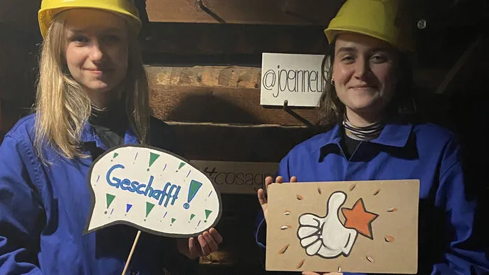 Julia Amtmann und Johanna Edelsbrunner haben ihr Glück versucht