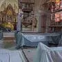 In der Kirche in Wolfsberg im Schwarzautal werden unter anderem Bilder und Statuen aufwendig restauriert