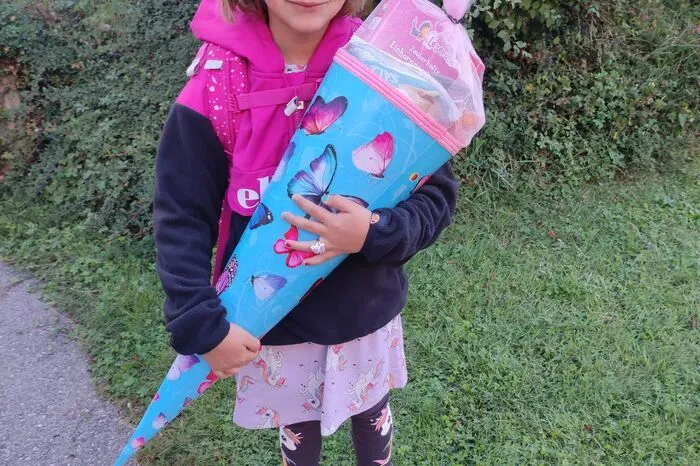 Anna Bevc freut sich schon sehr auf ihren neuen Lebensabschnitt in der Volksschule 4 in der Landeshauptstadt.