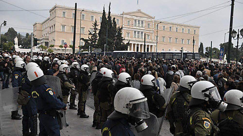 5000 Polizisten sind heute in Athen im Einsatz 