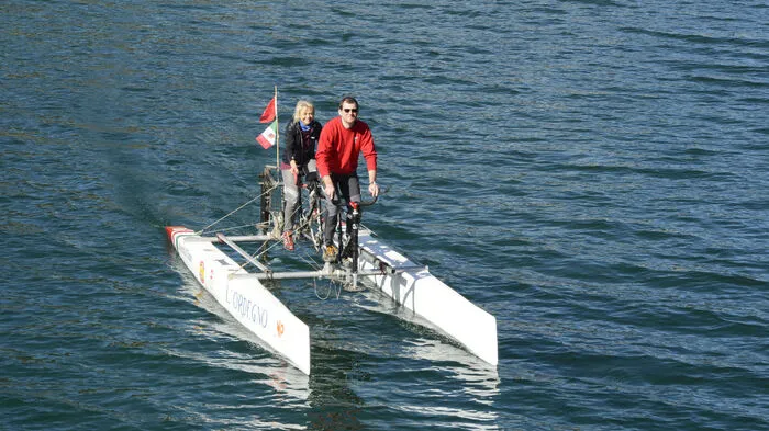Weißensee - Spielplatz der Natur: Waterbiker unterwegs