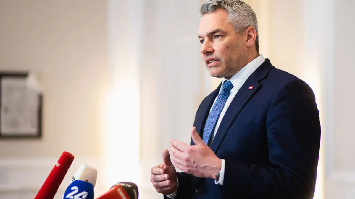Bundeskanzler Karl Nehammer will reden