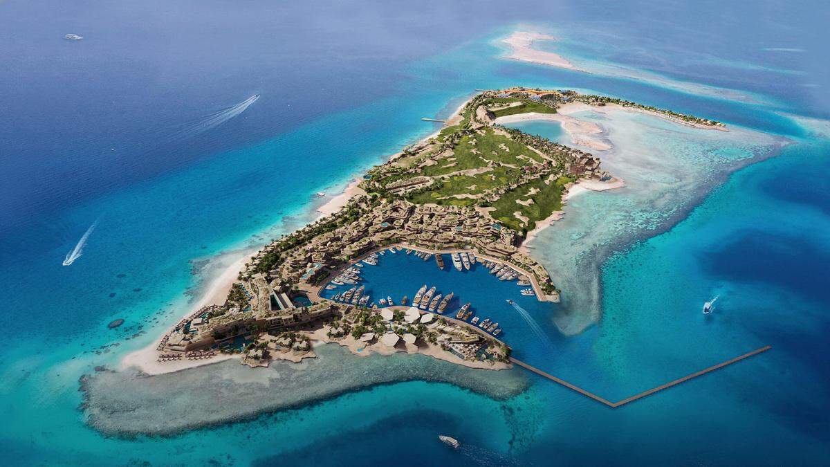 840.000 Quadratmeter groß soll die Insel Sindalah werden