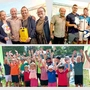 Die Damen- und Herren-Sieger des FIT-Cups und unten die Kids-Cup-Teilnehmer
