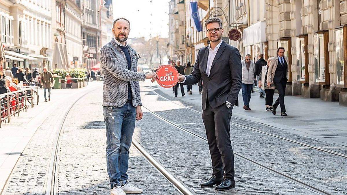 Echt jetzt? Ja, Martin Wäg (r.) und Stefan Heissenberger (l.) zogen auch Zwischenbilanz 