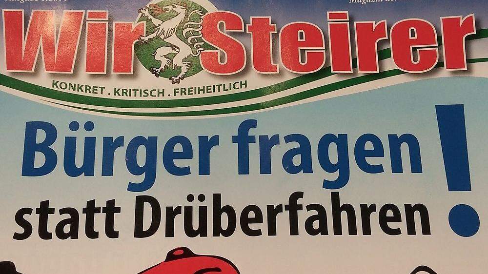 Das Titelblatt der aktuellen FPÖ-Steiermark-Zeitung