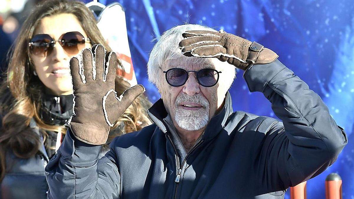 Ecclestone heuer beim Skirennen in Kitzbühel