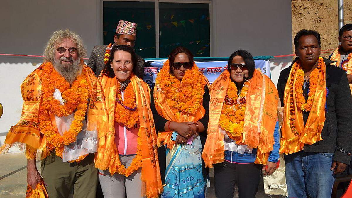 Christa Leodolter und Reimund Nentwig-Leodolter aus Trofaiach sind gerade erst aus Nepal zurückgekommen