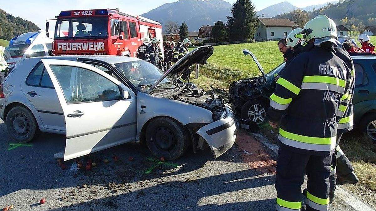 Frontalzusammenstoß bei Schlattham