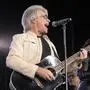 Jon Bon Jovi performs at a campaign rally for Democratic presidential nominee Vice President Kamala Harris, Saturday, Nov. 2, 2024, at the PNC Music Pavilion in Charlotte, N.C. (AP Photo/Jacquelyn Martin)