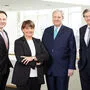 Vorstand der BKS Bank Alexander Novak, Herta Stockbauer, Nikolaus Juhász und Dieter Kraßnitzer (von links)