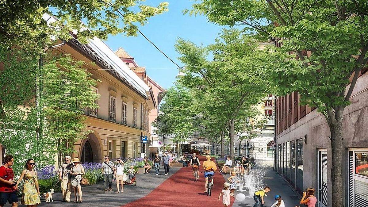 Die Griesgasse wäre nach den Move it-Plänen schon 2023 eine Fußgängerzone.