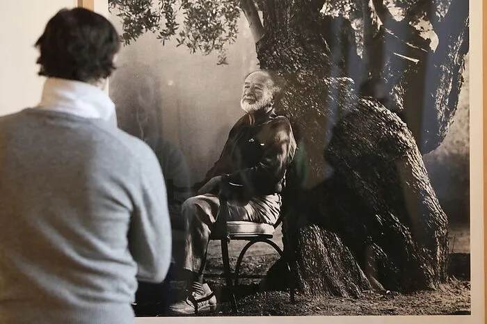 Ein Portrait von Bruno Kreisky, fotografiert von Konrad Rufus Mueller, zu sehen im Museum für Angewandte Kunst (MAK) 2011 in Wien, aus Anlass des 100. Geburtstages von Bruno Kreisky