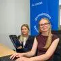 Uniqa-Lehrlinge Elisa Tomic und  Leonie Kois