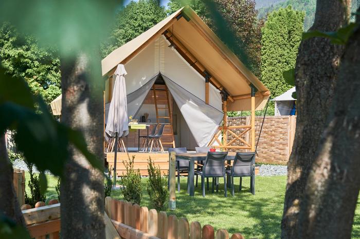 Neuer Trend ist das Glamping, dafür errichtete man ein dementsprechendes Glampingzelt