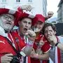 In Klagenfurt beim Public Viewing war die Stimmung ausgelassen