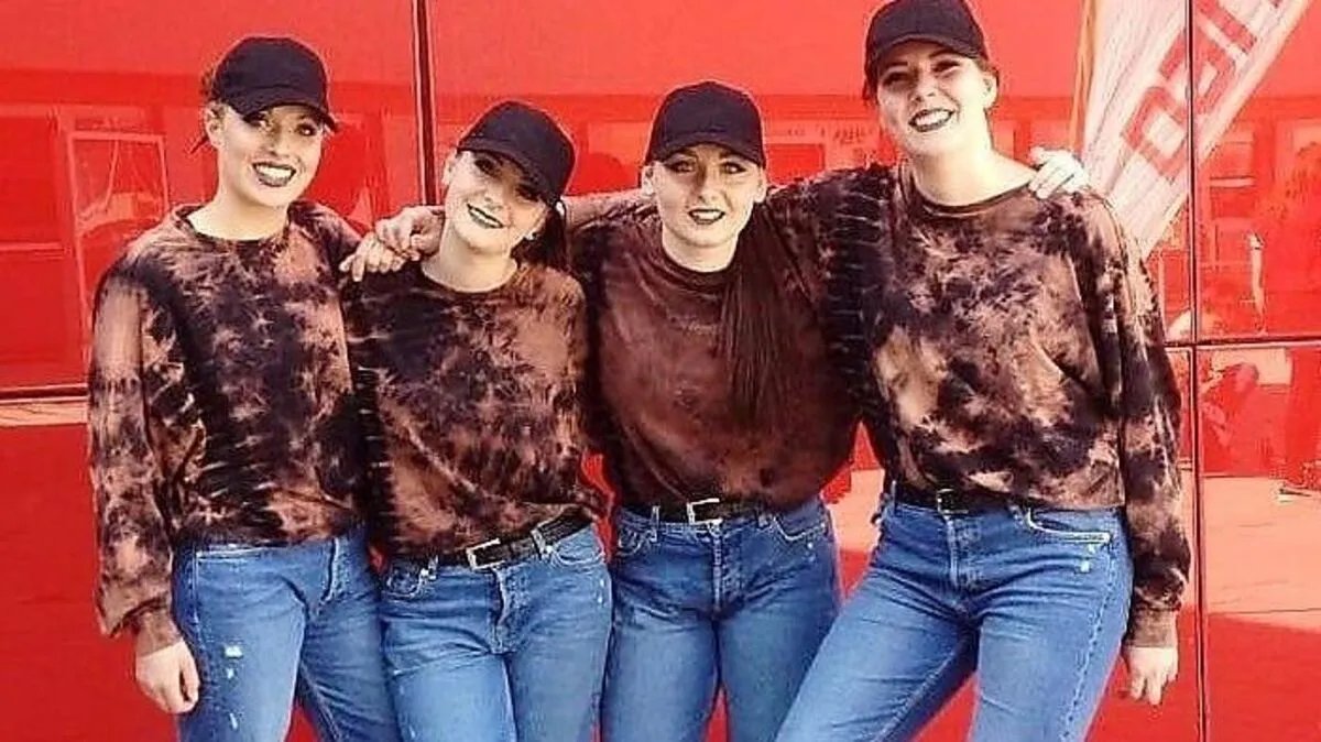 Bianca Gider, Patricia Schmidbauer, Isa Lientschnigg und Laura Seymann vom TSC Burghof