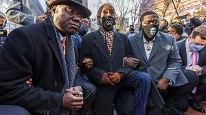 Die Familie von George Floyd vor Prozessbeginn 