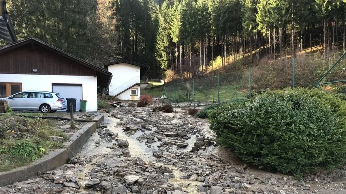 Geröll donnerte in Richtung Wohnhäuser