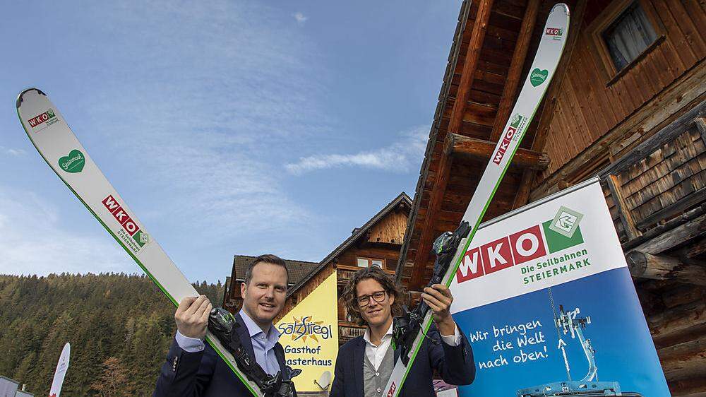 Arthur Moser (links) wird Vorstand im Snow Space Salzburg. Fabrice Girardoni (rechts) hat am Stuhleck Millionen in den Ausbau investiert 
