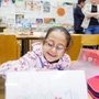 Malak (7) ist vom Lerncafé begeistert