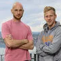 WAC-Keeper Alex Kofler (links) und Austria Mittelfeld-Akteur Christopher Cvetko stellten sich den Fragen vor dem Derby