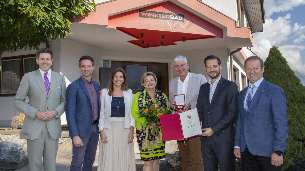 Harald Mahrer, Thomas Steinwender, Christina Steinwender-Winkler, Margit Winkler, Karl Winkler,  Sebastian Schuschnig, Josef Brandner