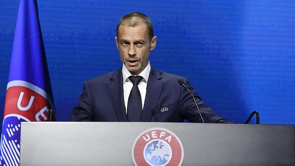 UEFA-Präsident Ceferin ist verstimmt