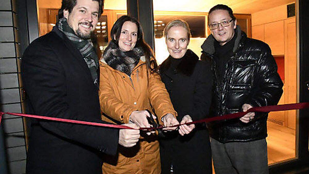 Christoph Kulterer, Silvia Duschnig (Hasslacher Norica Timber), Andrea Binggeli und Hermann Dorn