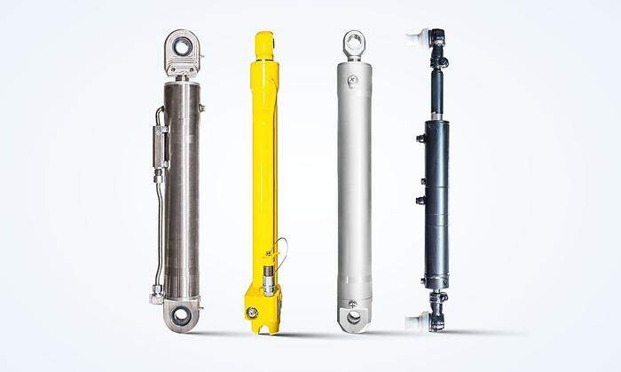 Die Hydraulikzylinder werden in verschiedensten Branchen verwendet, vom Kranbau bis zur Kunststoffmaschinenindustrie