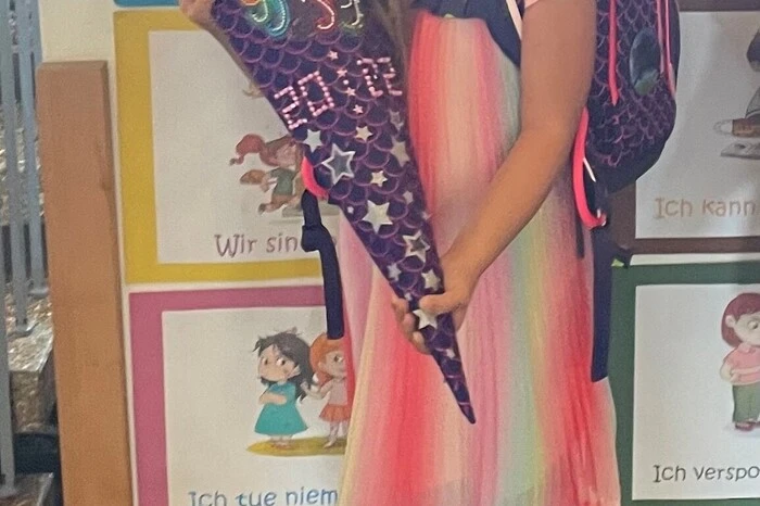 Nina Jäger, Erstklasslerin der VS Jakling