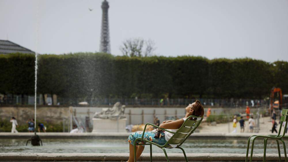Auch in Frankreich kletterten die Temperaturen an die Spitze.