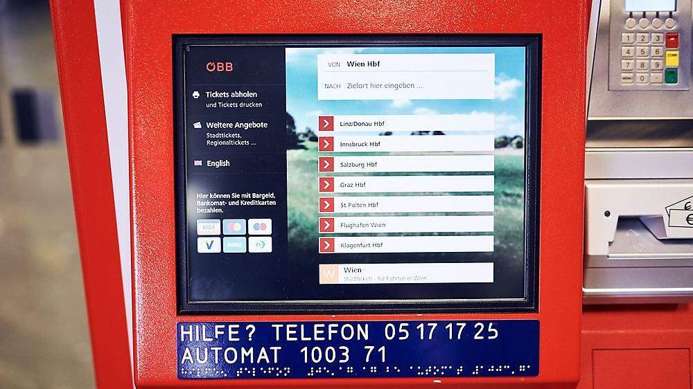 Die Ticketautomaten der ÖBB bekommen eine neue Oberfläche