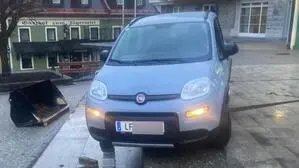 Die Frau war am Hauptplatz hängen geblieben