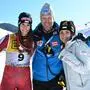 Da war noch alles besser. Roland Assinger zwischen den WM-Medaillengewinnerinnen Mirjam Puchner und Stephanie Venier, deren Kritik den Stein ins Rollen brachte 