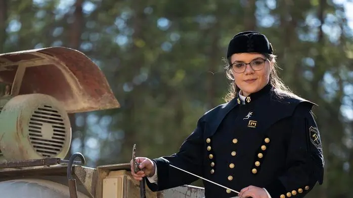 Gloria Ammerer ist Kapellmeisterin der Bergkapelle Leoben-Seegraben