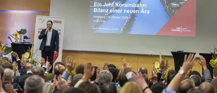 Referent Christian Holzer am Wirtschaftsforum Unterkärnten: „Wirkt sie? Sie wirkt“