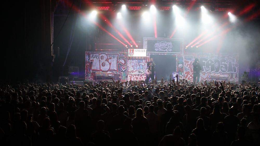 Die 187 Straßenbande beim Auftritt in Graz