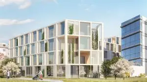 Neubau am Gelände der Elisabethinen im Grazer Bezirk Gries