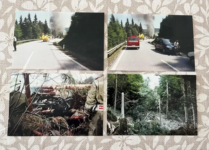 Einsatzfotos von einem schweren Lkw-Unfall am Gaberl