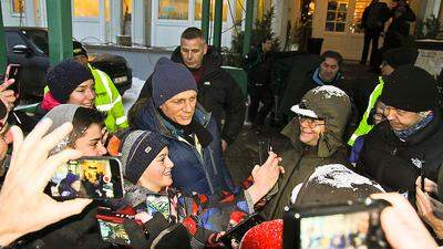 Zum Greifen nah: Daniel Craig beim Dreh in der Steiermark